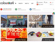 Tablet Screenshot of colourmarkprint.com